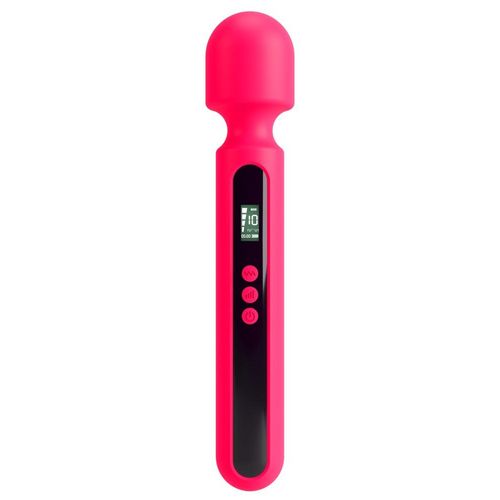 Massagestab „Pink Sunset Wand Vibrator“ mit Digital-Display