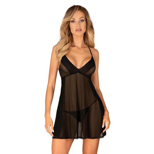 Babydoll plus String „Latinesa“ in zarter Transparenz