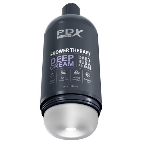 Masturbator „Shower Therapy Deep Cream“ inklusive abnehmbarem Saugfuß