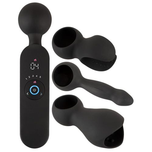 Massagestab „wand vibrator with 3 Attachments“ mit 3 Aufsätzen