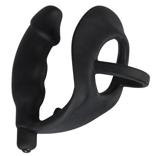 Penis-/Hodenring „Ring & Vibro Plug“ mit Vibro-Analplug