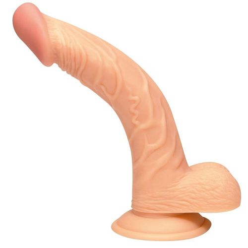 Naturdildo „Curved Passion“, 19 cm, mit Saugfuß