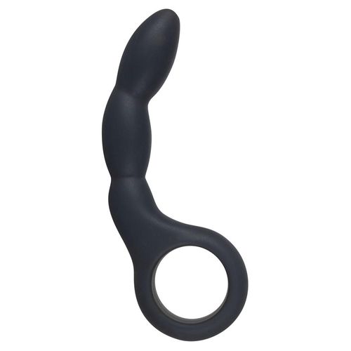 Analdildo, 13,5 cm, mit Reizstruktur und Rückholring