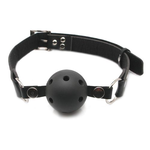 Knebel „Breathable Ball Gag“, Beißball mit Atemlöchern