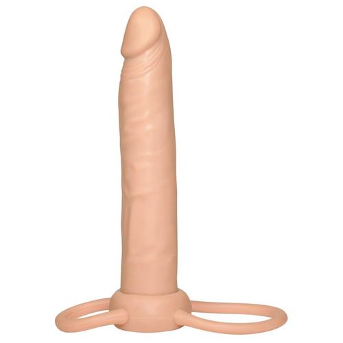 Analdildo mit Penis- und Hodenring