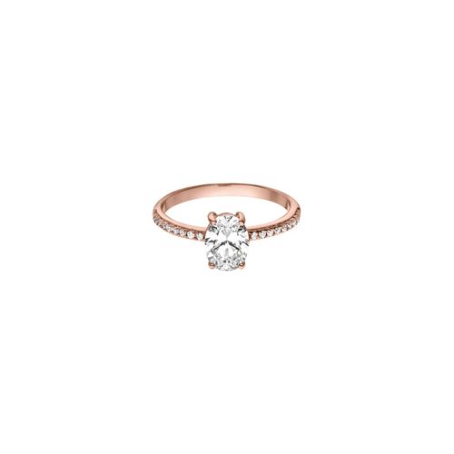 Brilliant Oval Ring Rose Gold