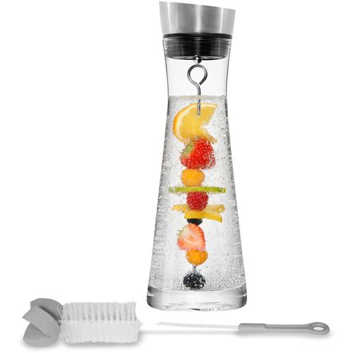STONELINE Wasserkaraffe, mit Fruchtspiess und Reinigungsbürste, 1 Liter