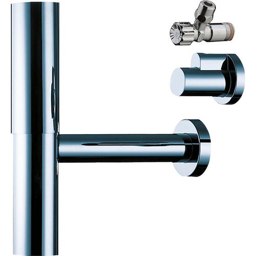 HANSGROHE Siphon "Flowstar" Siphons Designsiphon Flowstar Set, chrom silberfarben (chrom)