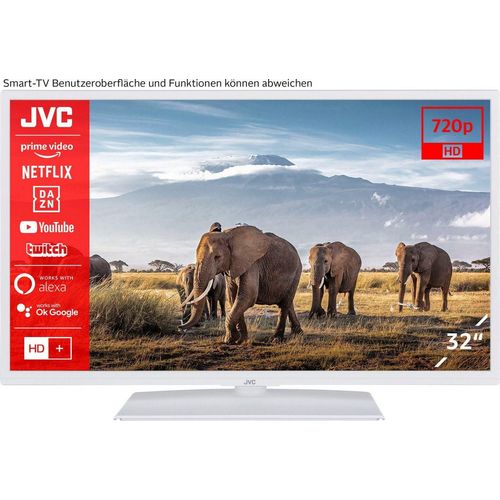JVC LT-32VH5156W LCD-LED Fernseher (80 cm/32 Zoll, HD ready, Smart-TV), weiß