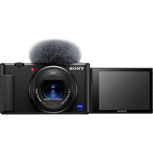 Sony Vlog-Kamera ZV-1 Kompaktkamera (20,1 MP, Bluetooth, WLAN (Wi-Fi), schwarz