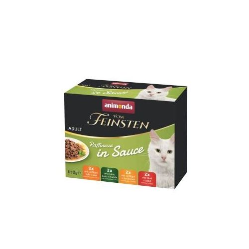 animonda Vom Feinsten Adult Raffinesse in Sauce Mixpack 8x85 g