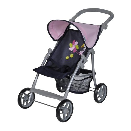 Puppenbuggy LIBA PRINCESS BLUE - blau-pink