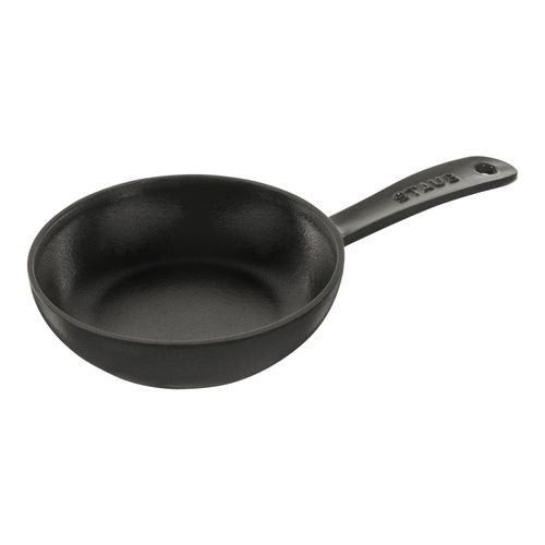 Staub Poêles en fonte Poêle 16 cm, Fonte, Noir mat