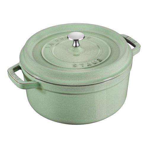 Staub La Cocotte Cocotte 22 cm, rund, Salbeigrün, Gusseisen Image