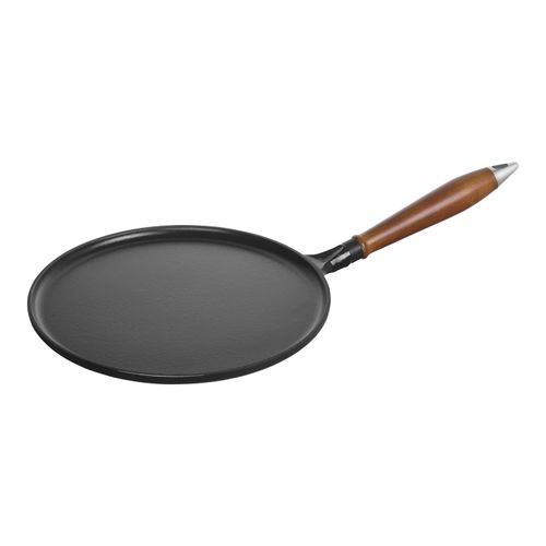 Staub Pans Pfannkuchenpfanne 28 cm, rund, Schwarz, Gusseisen