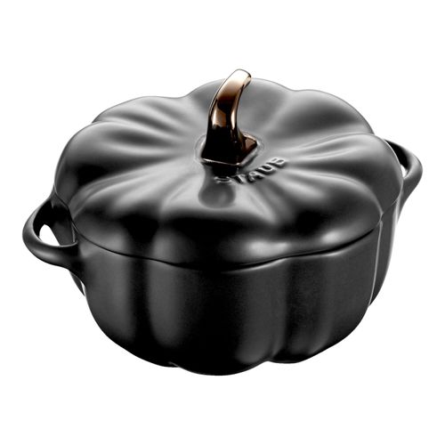 Staub Ceramique Cocotte 12 cm, Citrouille, Noir mat, Céramique Image