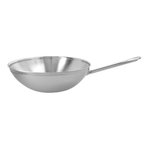 Demeyere Apollo 7 30 cm, Wok fond plat, Argent Image