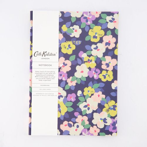 Mehrfarbiges Notizbuch mit Blumenmuster A5