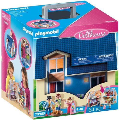 Playmobil® Konstruktions-Spielset Mitnehm-Puppenhaus (70985), Dollhouse, (64 St), Made in Europe, bunt