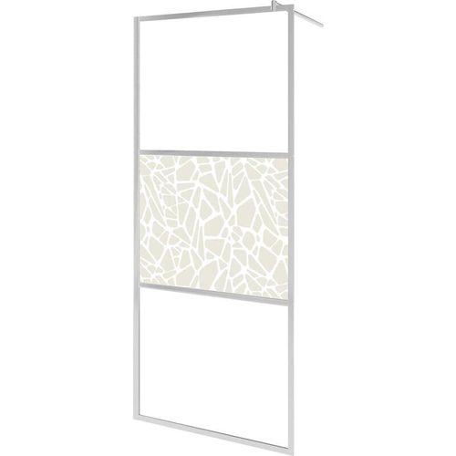 Vidaxl - Duschwand für Begehbare Dusche ESG-Glas Steindesign 140x195 cm