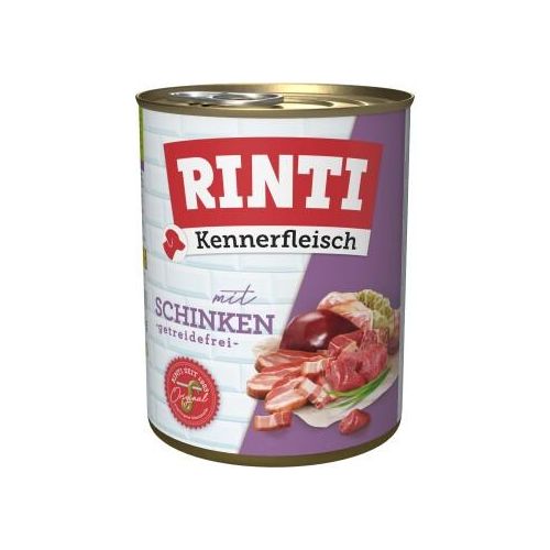 RINTI Kennerfleisch Nassfutter Hund, Adult, Dose, Schinken 24x800 g