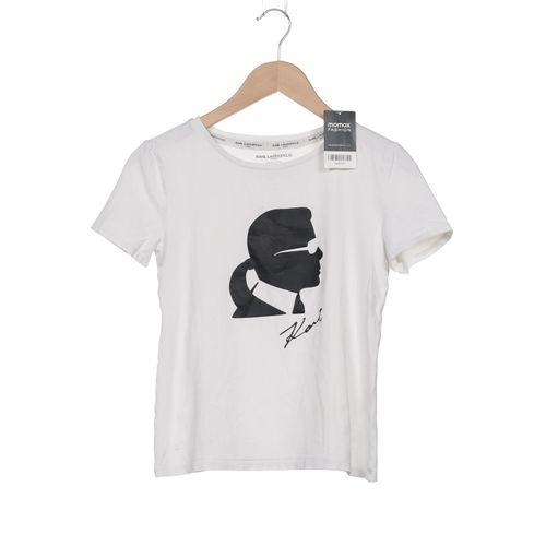 Karl Lagerfeld Damen T-Shirt, weiß, Gr. 34