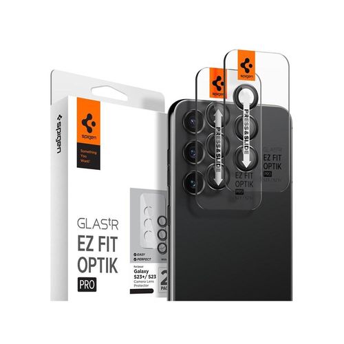 Spigen Glass EZ Fit Optik Pro 2 Pack - black - Samsung Galaxy S23/Galaxy S23+/Galaxy S24