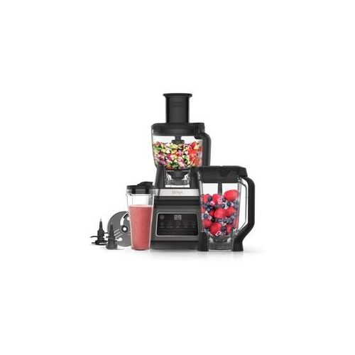 Ninja Küchenmaschine, 3-in-1-Gerät, 1.200 Watt, 2,1 Liter, Auto-iQ-Technologie, Ice-Crusher, schwarz, BN800EU