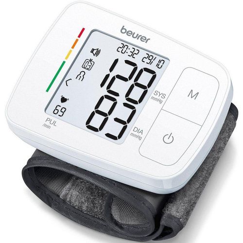 BEURER Handgelenk-Blutdruckmessgerät BC 21, mit Sprachausgabe in fünf Sprachen, weiß