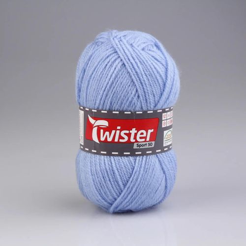Wolle TWISTER SPORT 50 UNI - blau - 50g