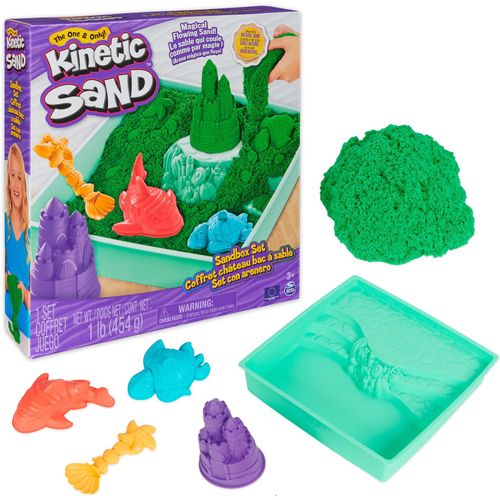 Kinetic Sand Spielsand Kinetic Sand - Sandbox Set grün