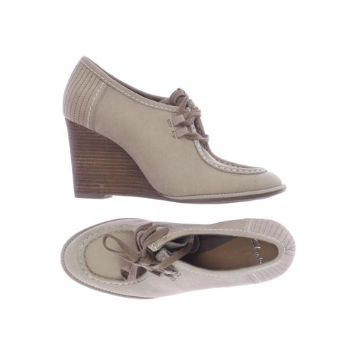 Clarks Damen Halbschuh, beige, Gr. 6.5