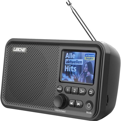 Leicke Tragbares DAB+ Radio DAB+ und UKW Radio, Küchenradio, 2,4