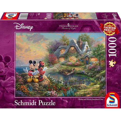 Micky Maus Thomas Kinkade Studios - Sweethearts Mickey & Minnie Puzzle multicolor
