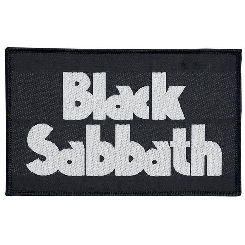 Black Sabbath Black Sabbath Logo Patch schwarz weiß