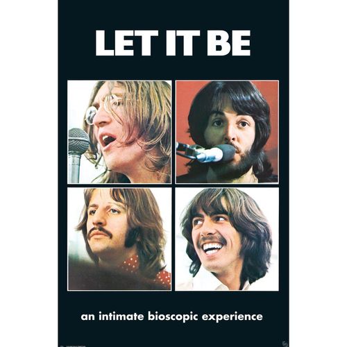 The Beatles Let it be Poster multicolor