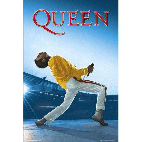 Queen Wembley Poster multicolor