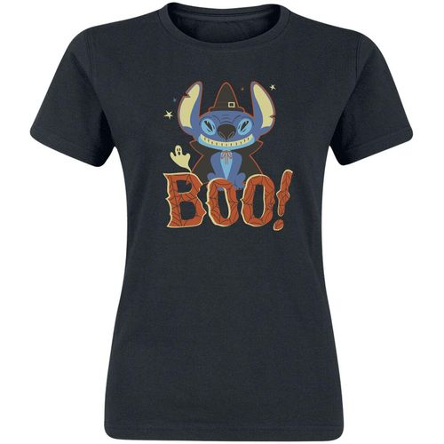 Lilo & Stitch Boo T-Shirt schwarz in S