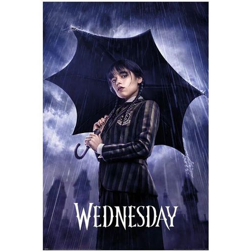 Wednesday Downpour Poster multicolor