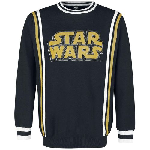 Star Wars Schriftzug Strickpullover multicolor in M