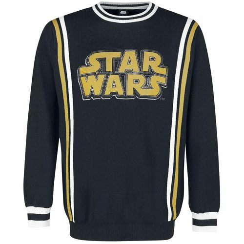 Star Wars Schriftzug Strickpullover multicolor in S