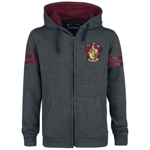 Harry Potter Gryffindor Sport Kapuzenjacke grau bordeaux in S