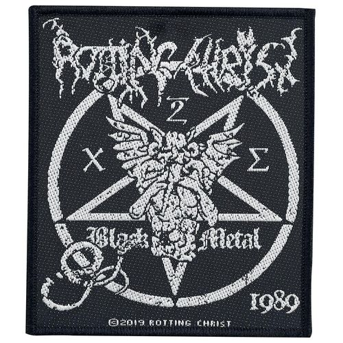 Rotting Christ Black Metal Patch schwarz weiß