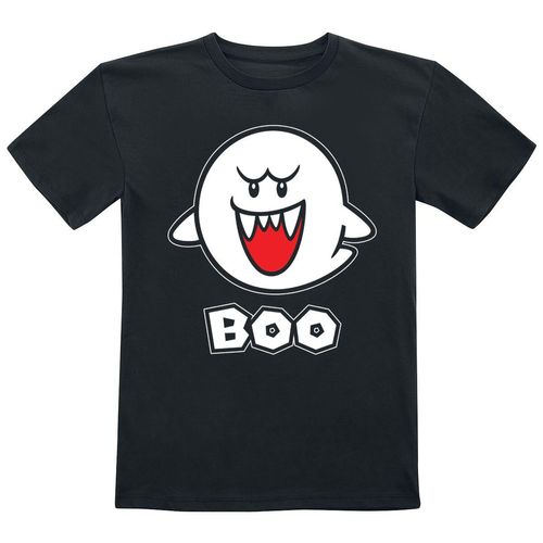 Super Mario Kids - Boo T-Shirt schwarz in 128