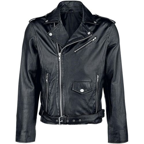 Classic Style Lederjacke Lederjacke schwarz in L