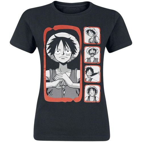 One Piece Luffy - Emotions T-Shirt schwarz in XXL