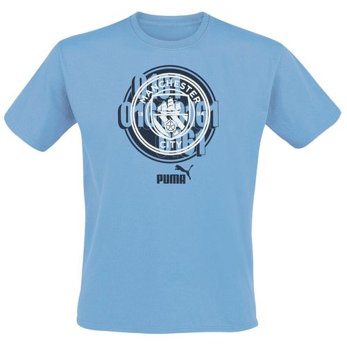 Puma MCFC Football Culture Tee T-Shirt blau in XXL