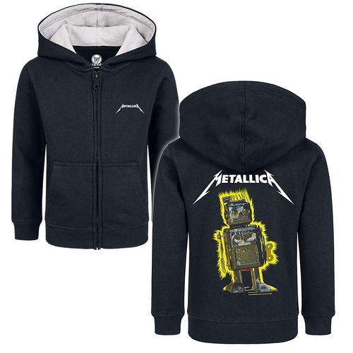 Metallica Metal-Kids - Robot Blast Kinder-Kapuzenjacke schwarz in 116