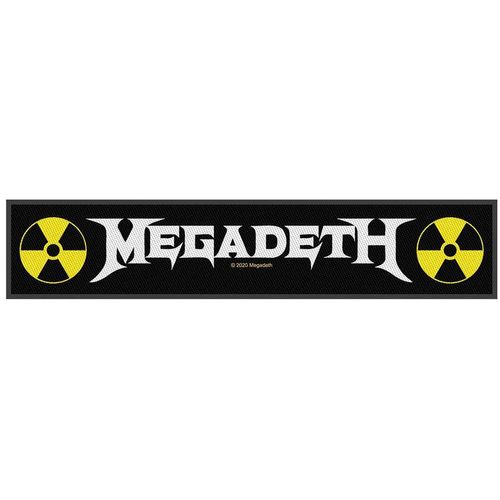 Megadeth Megadeth Logo Patch schwarz weiß gelb