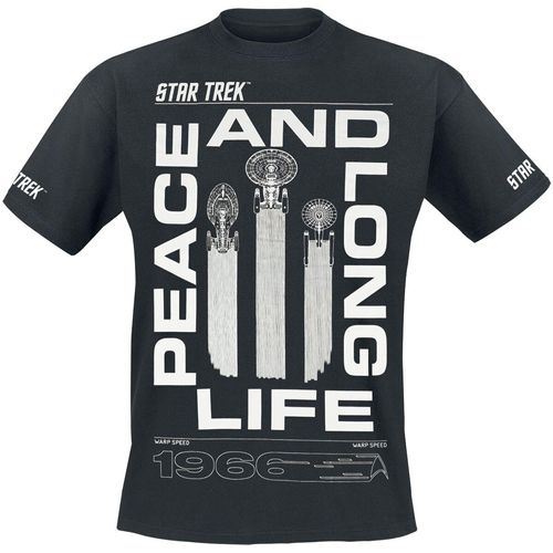 Star Trek Peace and Long Life T-Shirt schwarz in M